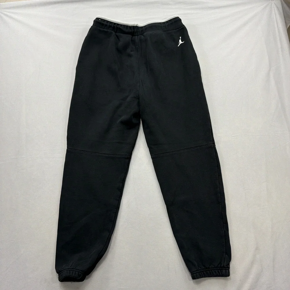 Jordan Sweatpants Jumpman Logo Fleece Joggers Black Mens Size Medium